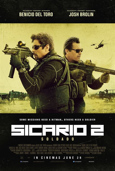 Sicario day of the soldado - 次作. Sicario: Capos. テンプレートを表示. 『 ボーダーライン：ソルジャーズ・デイ 』（ Sicario: Day of the Soldado ）は、 2018年 の アメリカ合衆国 の アクション映画 。. メキシコ の 麻薬カルテル を描いた 2015年 の 映画 『 ボーダーライン 』 ( Sicario )の スピン ... 